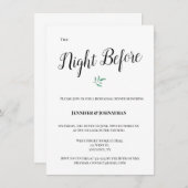 Invitation Cartons d'invitation pour dîner de répétition au f (Devant / Derrière)