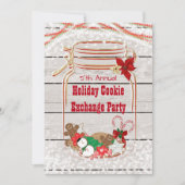 Invitation Cartons d'invitation pour échange de biscuits de f (Devant)