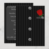 Invitation Cartons d'invitation pour enterrement de vie de ga (Devant / Derrière)