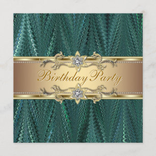 Invitation Cartons d'invitation pour fête d'anniversaire Bleu