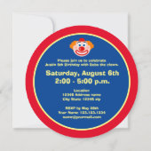 Invitation Cartons d'invitation pour fête d'anniversaire de c (Dos)