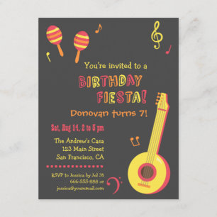 Invitation Cartons d'invitation pour fête d'anniversaire de e