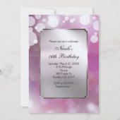 Invitation Cartons d'invitation pour fête d'anniversaire Glam (Devant)