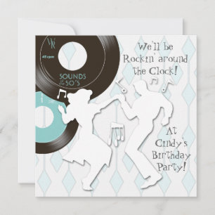 Invitation Cartons d'invitation pour fête d'anniversaire sur