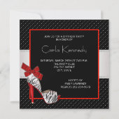 Invitation Cartons d'invitation pour fête d'anniversaire Zèbr (Dos)