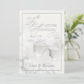 Invitation Cartons d'invitation pour fête du 25e anniversaire (Debout devant)