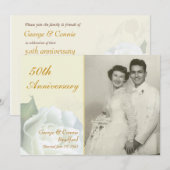 Invitation Cartons d'invitation pour fête du 50e anniversaire (Devant / Derrière)
