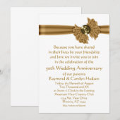 Invitation Cartons d'invitation pour fête du 50e anniversaire (Devant / Derrière)