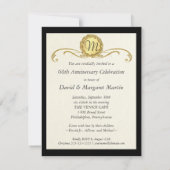 Invitation Cartons d'invitation pour fête du 50e anniversaire (Dos)