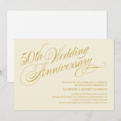 Invitation Cartons d'invitation pour fête du 50e anniversaire (Devant / Derrière)