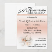 Invitation Cartons d'invitation pour fête du 50e anniversaire (Devant / Derrière)