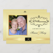 Invitation Cartons d'invitation pour fête du 50e anniversaire (Devant / Derrière)