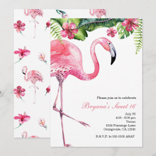 Invitation Cartons d'invitation pour fête tropicale d'été Fla