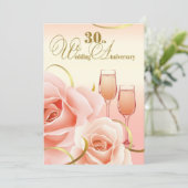 Invitation Cartons d'invitation pour la 30e fête d'anniversai (Debout devant)