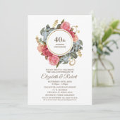 Invitation Cartons d'invitation pour la 40e fête d'anniversai (Debout devant)