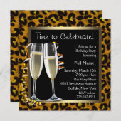 Invitation Cartons d'invitation pour la fête d'anniversaire a (Devant / Derrière)