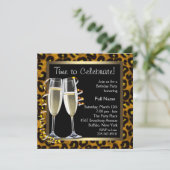 Invitation Cartons d'invitation pour la fête d'anniversaire a (Debout devant)