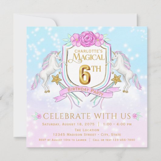 Invitation Cartons d'invitation pour la fête d'anniversaire d (Devant)