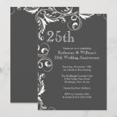 Invitation Cartons d'invitation pour la fête des 25 ans de ma (Devant / Derrière)