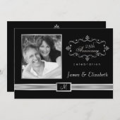 Invitation Cartons d'invitation pour la fête du 25e anniversa (Devant / Derrière)