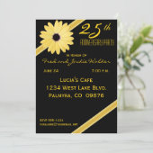 Invitation Cartons d'invitation pour la fête du 25e anniversa (Debout devant)