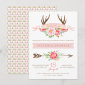 Invitation Cartons d'invitation pour la première fête d'anniv (Devant / Derrière)