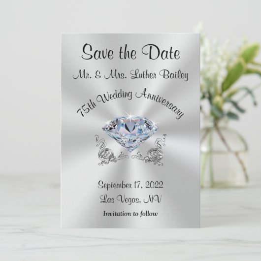 Invitation Cartons d'invitation pour la réservation de la dat (Debout devant)