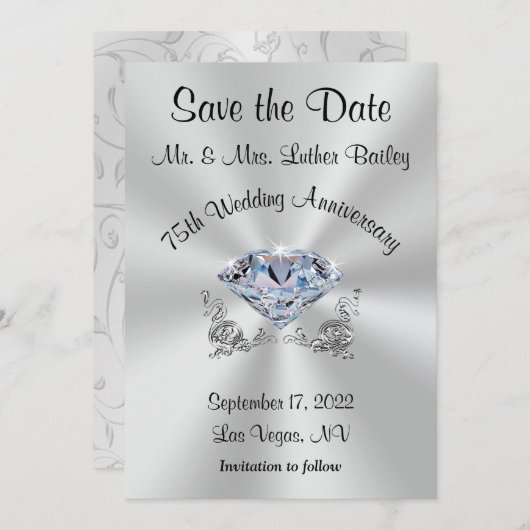 Invitation Cartons d'invitation pour la réservation de la dat (Devant / Derrière)