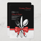 Invitation Cartons d'invitation pour la soirée de répétition  (Devant / Derrière)