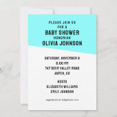 Invitation Cartons d'invitation pour l'arrivée d'un bébé garç (Dos)
