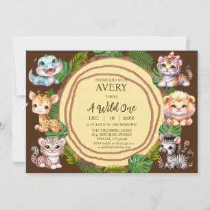 Invitation Cartons d'invitation pour le premier anniversaire