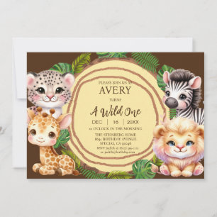 Invitation Cartons d'invitation pour le premier anniversaire