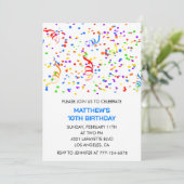 Invitation Cartons d'invitation pour les 10 ans Confetti Arc- (Debout devant)