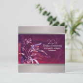 Invitation Cartons d'invitation pour les 20 ans de mariage (Debout devant)