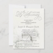 Invitation Cartons d'invitation pour les 25 ans d'anniversair (Dos)