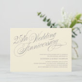 Invitation Cartons d'invitation pour les 25 ans de mariage (Debout devant)