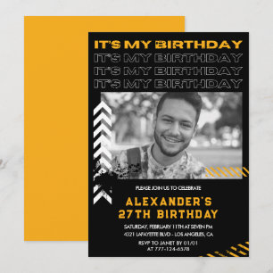 Invitation Cartons d'invitation pour les 27 ans Hommes Photo