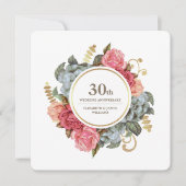 Invitation Cartons d'invitation pour les 30 ans de mariage (Devant)