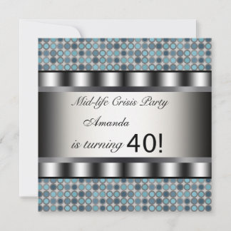 Invitation Cartons d'invitation pour les 40 ans avec des poin