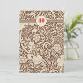 Invitation Cartons d'invitation pour les 40 ans de mariage (Debout devant)