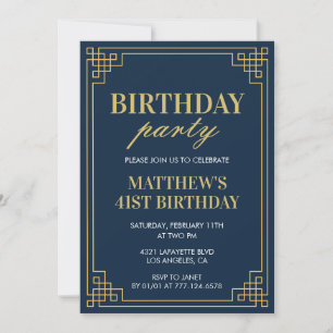 Invitation Cartons d'invitation pour les 41 ans Fête d'annive