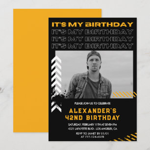 Invitation Cartons d'invitation pour les 42 ans Hommes Photo 
