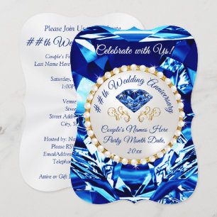 Invitation Cartons d'invitation pour les 45 ans ou 65 ans de 