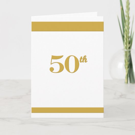 Invitation Cartons d'invitation pour les 50 ans/anniversaire (Devant)
