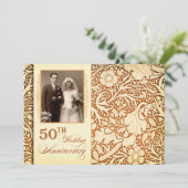 Invitation Cartons d'invitation pour les 50 ans d'anniversair (Debout devant)