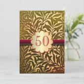 Invitation Cartons d'invitation pour les 50 ans d'anniversair (Debout devant)