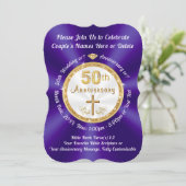 Invitation Cartons d'invitation pour les 50 ans de CHRISTIAN (Debout devant)