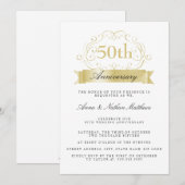 Invitation Cartons d'invitation pour les 50 ans de mariage (Devant / Derrière)