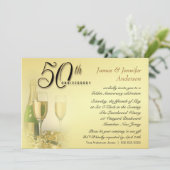 Invitation Cartons d'invitation pour les 50 ans de mariage (Debout devant)