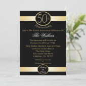 Invitation Cartons d'invitation pour les 50 ans de mariage (Debout devant)